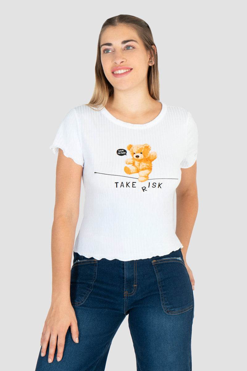 Playera estampada manga corta - Santory Ropa  (7450058555459)