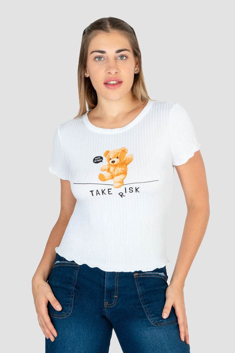 Playera estampada manga corta - Santory Ropa  (7450058555459)