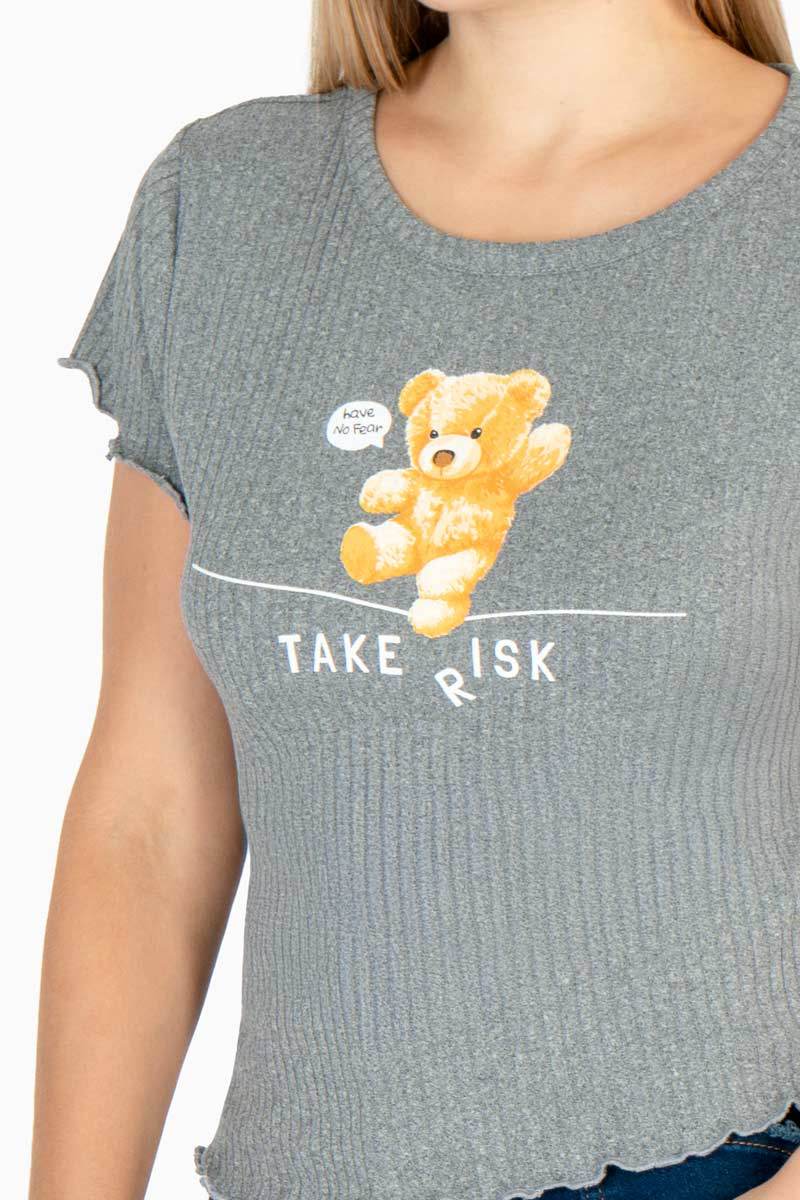 Playera estampada manga corta - Santory Ropa  (7450058555459)