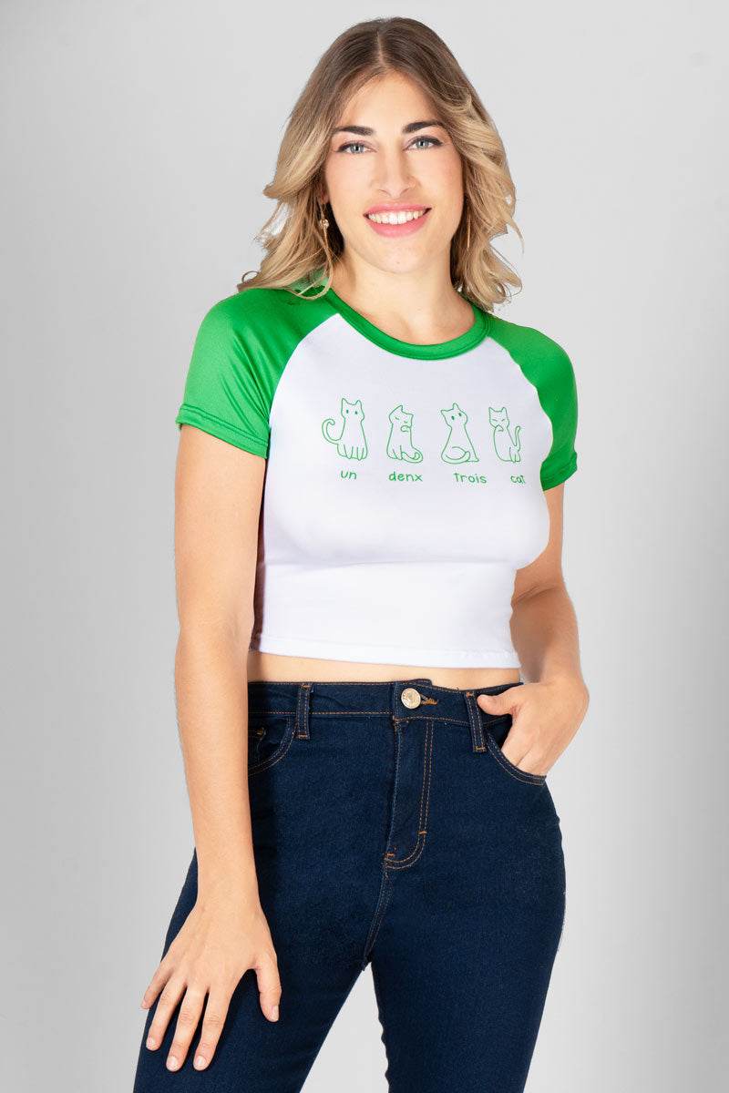 Playera ranglan con estampado - Santory Ropa  (7423688081475)