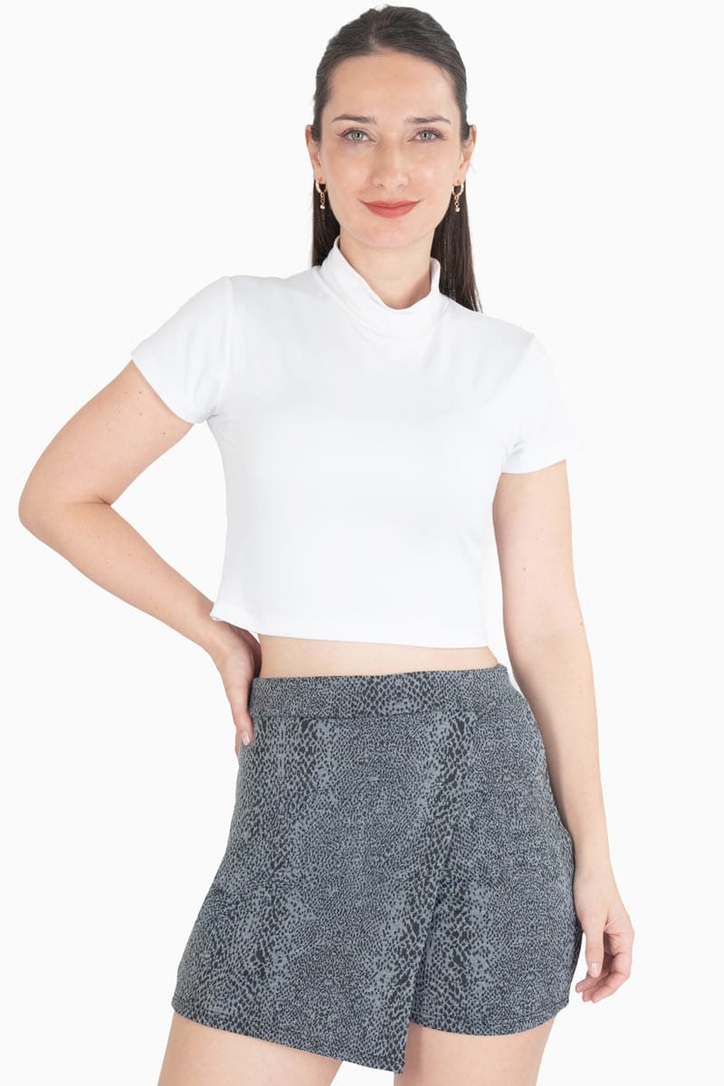 Short falda animal print