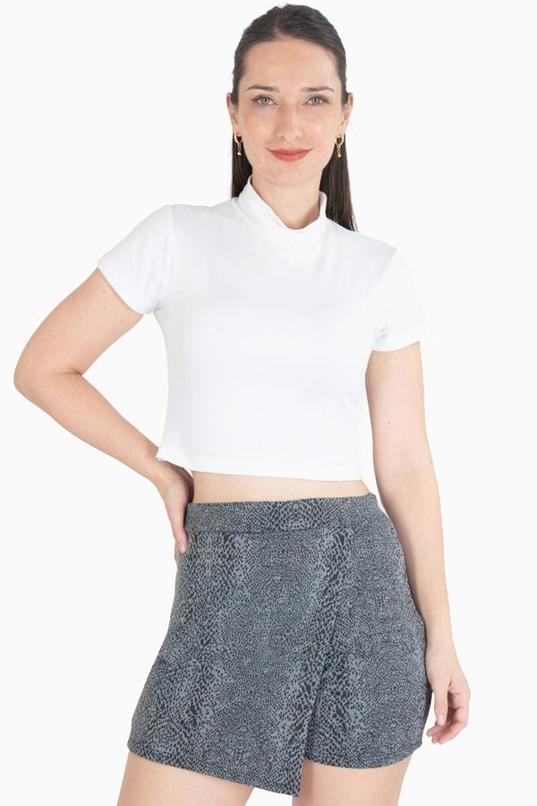 Short falda animal print