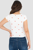 Playera con jareta y corazones - Santory Ropa  (7467150016579)