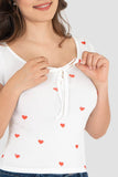 Playera con jareta y corazones - Santory Ropa  (7467150016579)