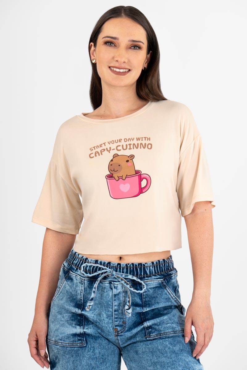 Playera estampada manga corta - Santory Ropa  (7435763679299)