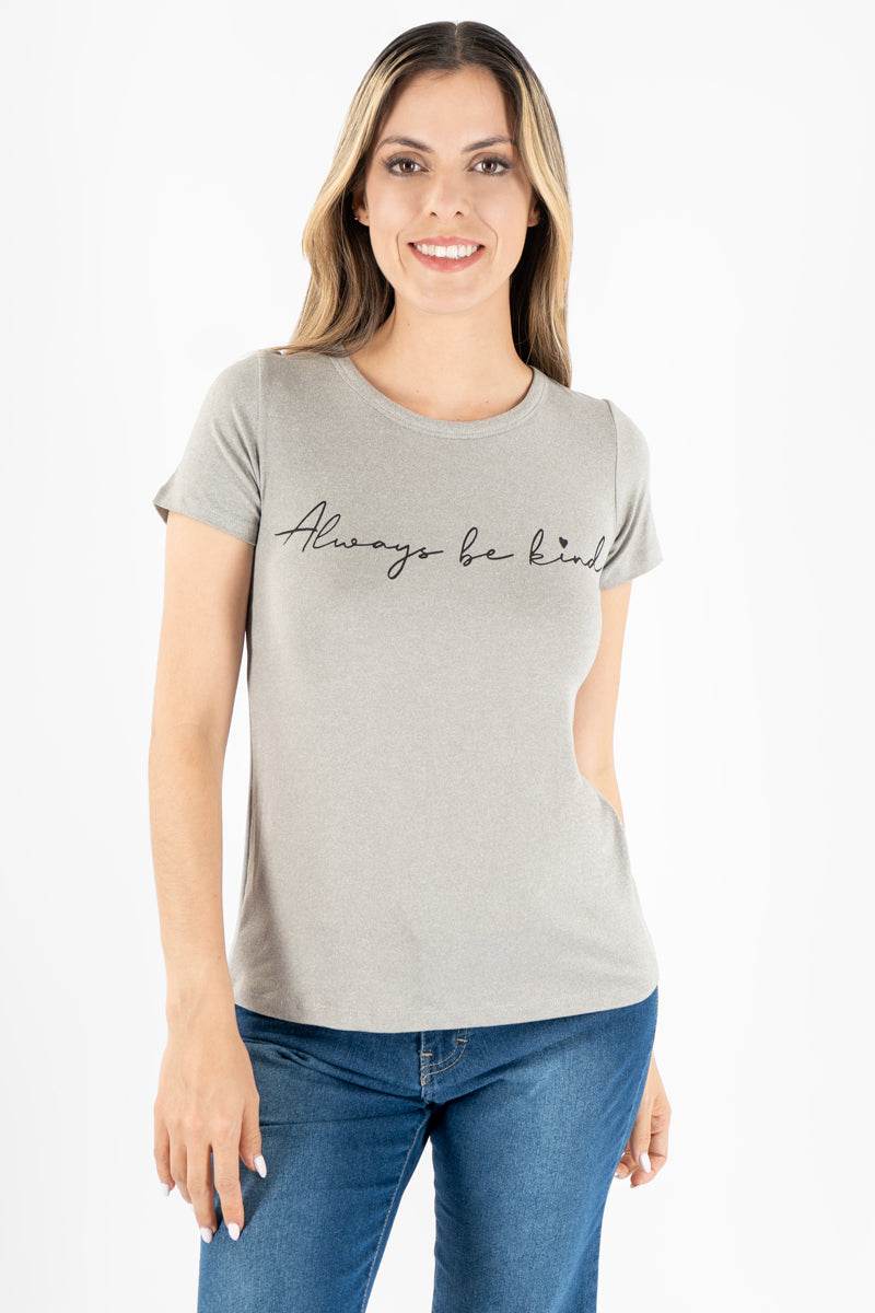 Playera manga corta con estampado - Santory Ropa  (7141425807427)