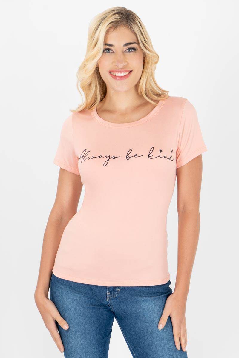 Playera manga corta con estampado - Santory Ropa  (7141425807427)