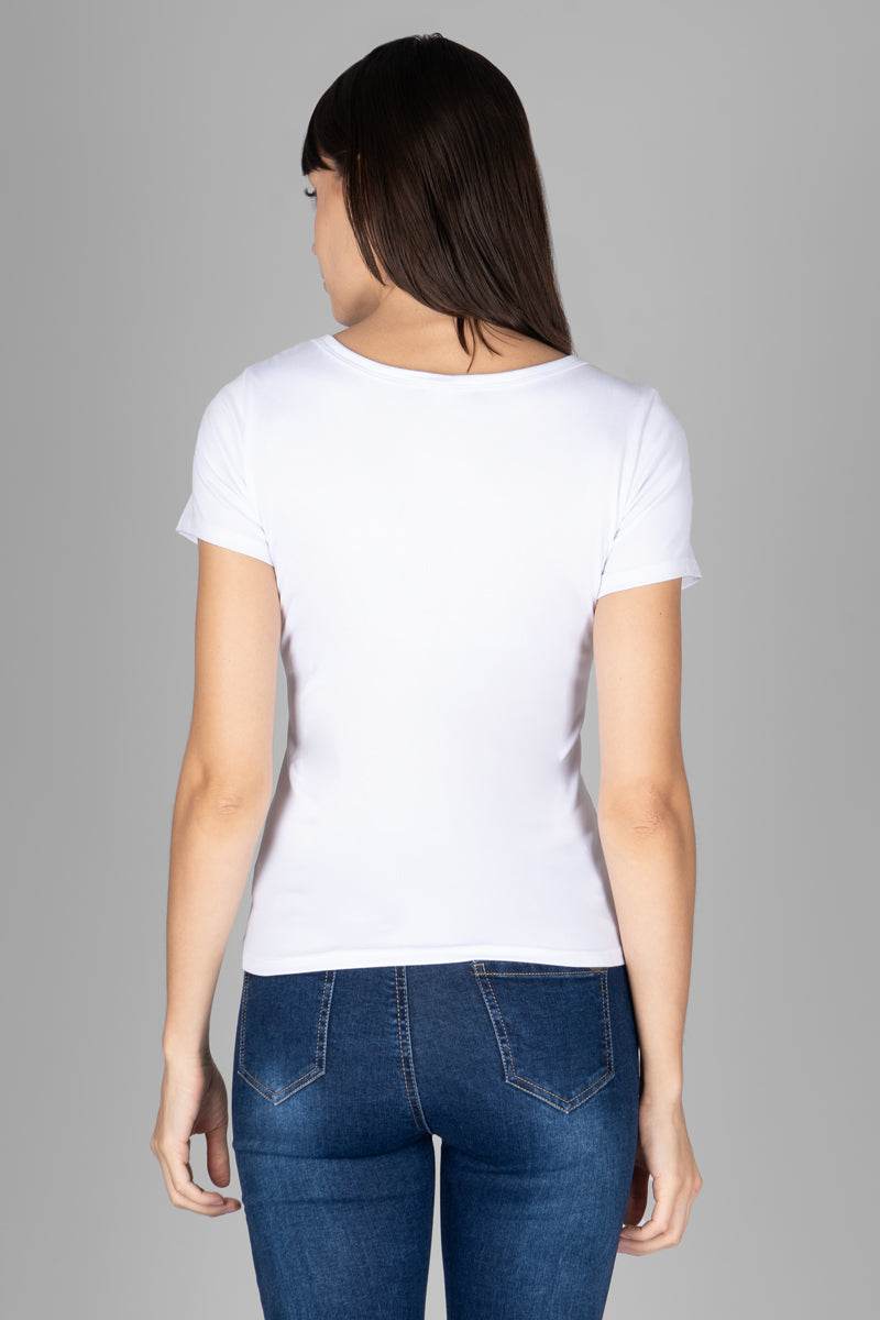 Playera con estampado manga corta - Santory Ropa  (7260904751171)