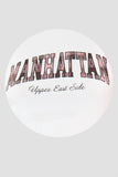 Playera manga corta con estampado "Manhatttan"
