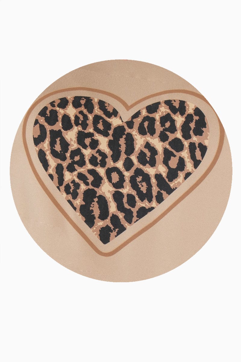 Playera corazón animal print