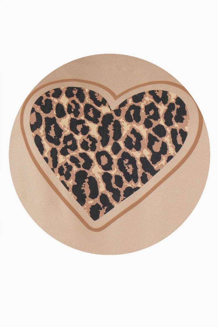 Playera corazón animal print
