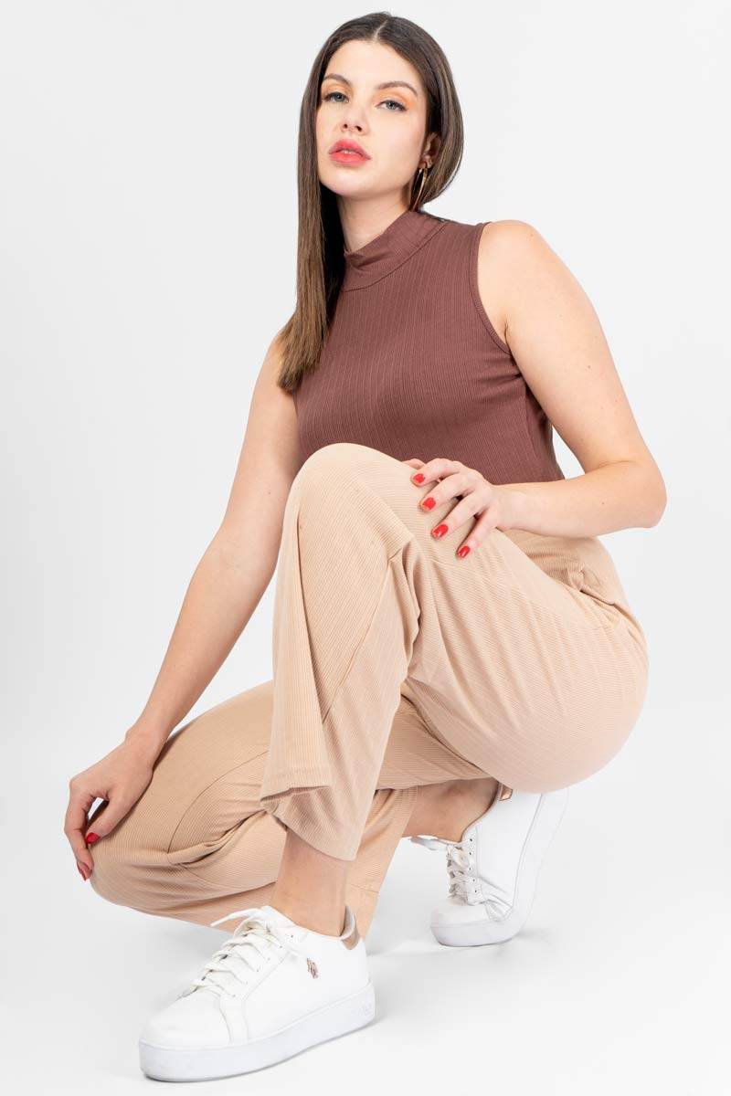 Pantalón liso con bolsas - Santory Ropa  (7363968729155)