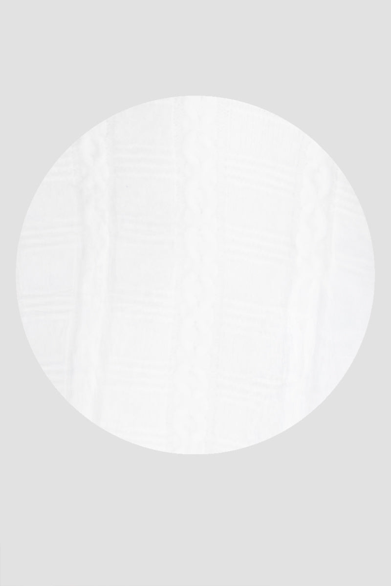 Chaleco con tejido trenzado ligero