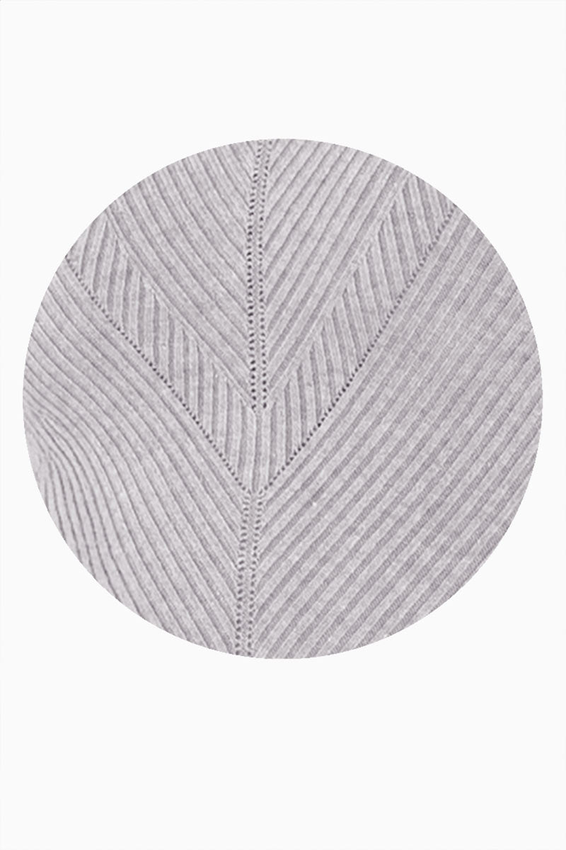 Vestido sin manga con tejido acanalado