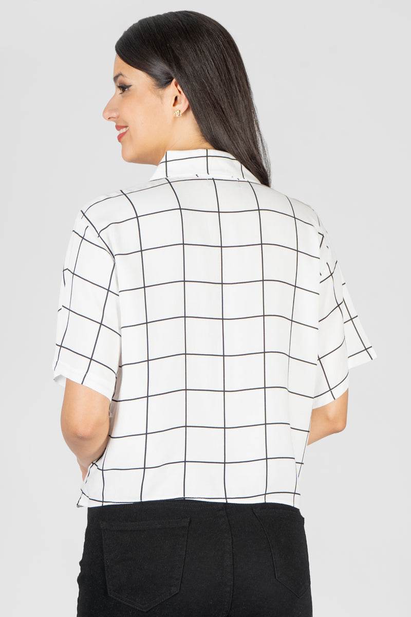 Camisa de cuadros manga corta - Santory Ropa  (7280434282563)