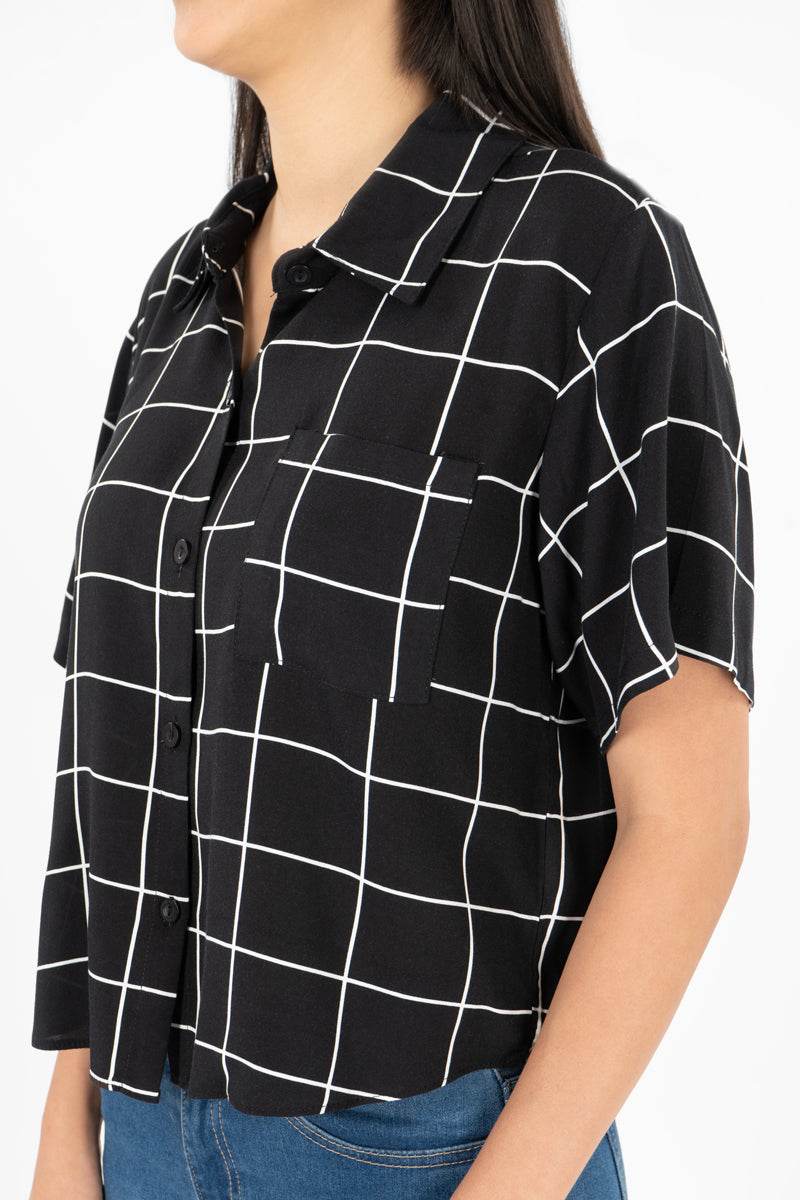 Camisa de cuadros manga corta - Santory Ropa  (7280434282563)