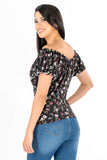 Blusa floral manga corta (7286288547907)