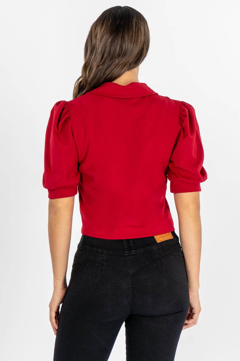 Blusa manga corta con botones - Santory Ropa  (7311306129475)