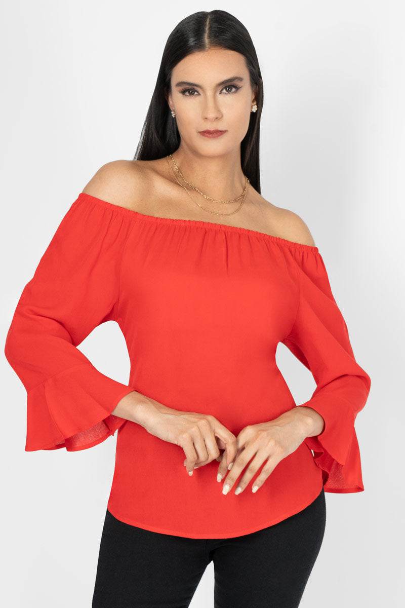 Blusa lisa manga 3/4 - Santory Ropa  (7417332301891)