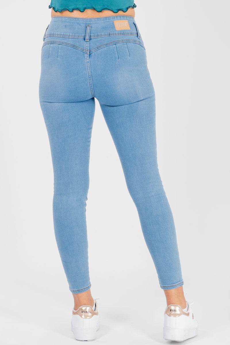 Jeans pretina con 3 botones - Santory Ropa  (7330781102147)