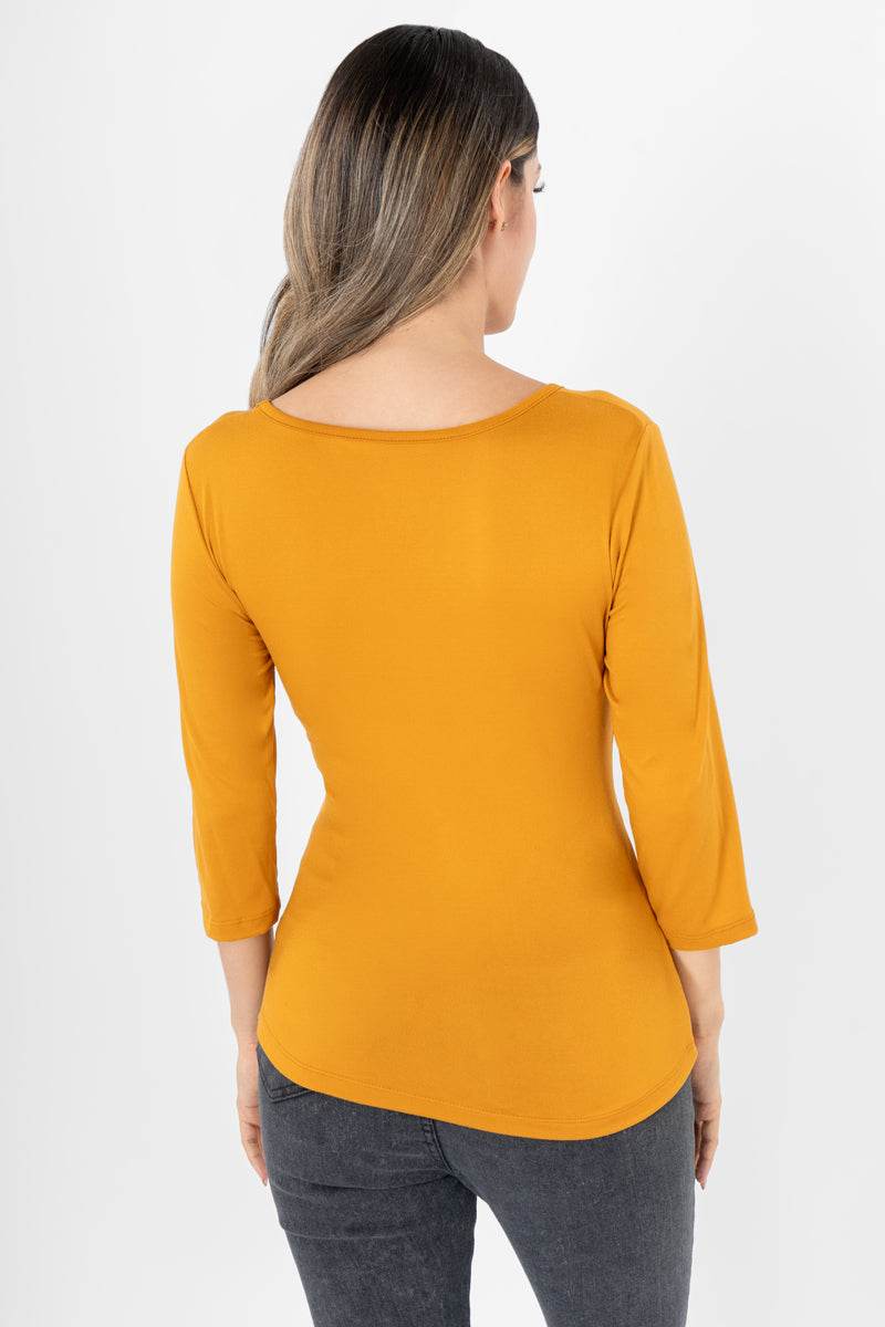 Playera lisa manga 3/4 - Santory Ropa  (7287300653123)