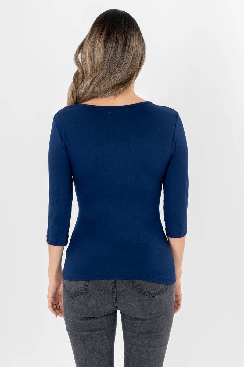 Playera lisa manga 3/4 - Santory Ropa  (7287300653123)