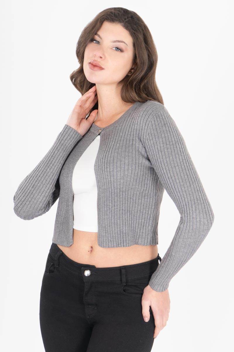 Suéter abierto con botón - Santory Ropa  (7442219597891)