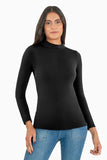 Playera térmica manga larga y cuello alto