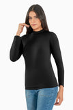 Playera térmica manga larga y cuello alto