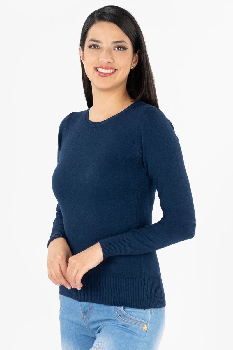 Suéter básico escote redondo - Santory Ropa  (7273267593283)
