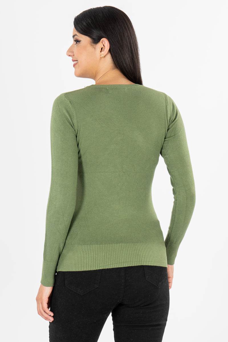 Suéter básico escote redondo - Santory Ropa  (7273267593283)