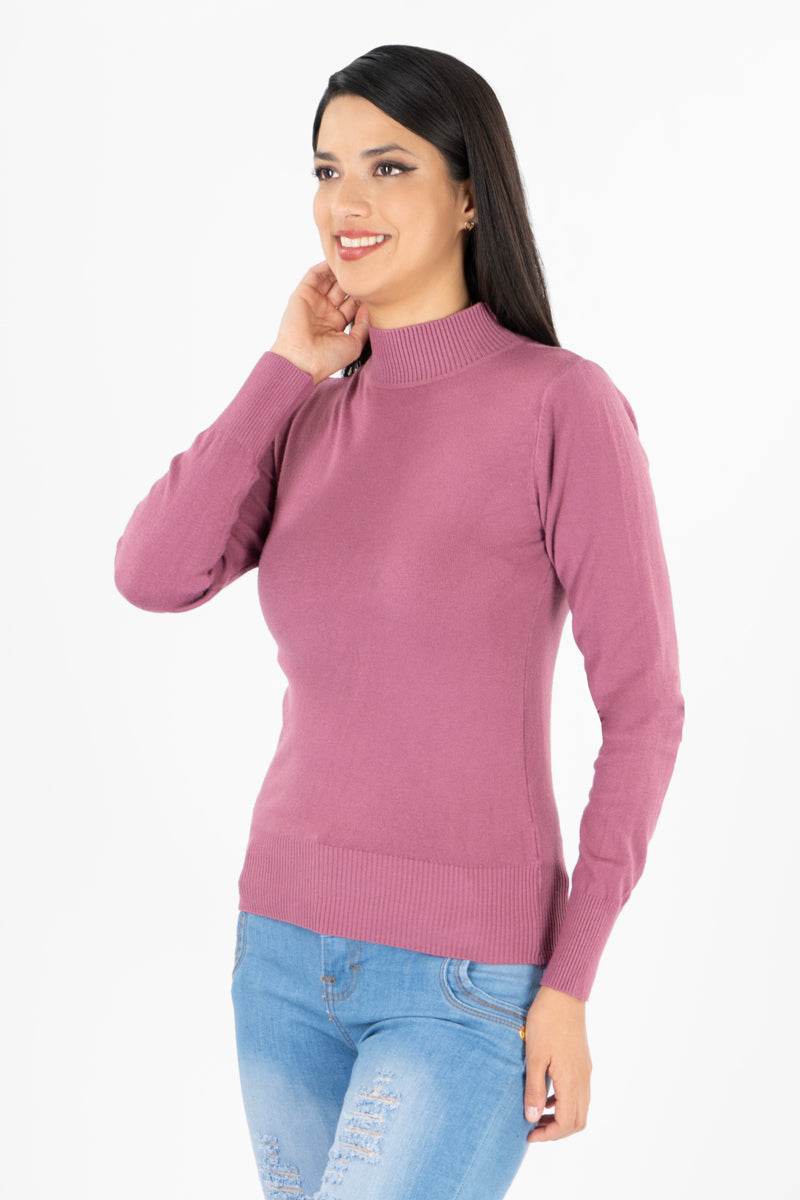 Suéter básico cuello mock - Santory Ropa  (7273267462211)