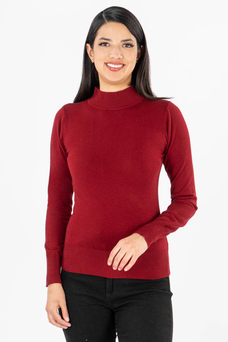 Suéter básico cuello mock - Santory Ropa  (7273267462211)