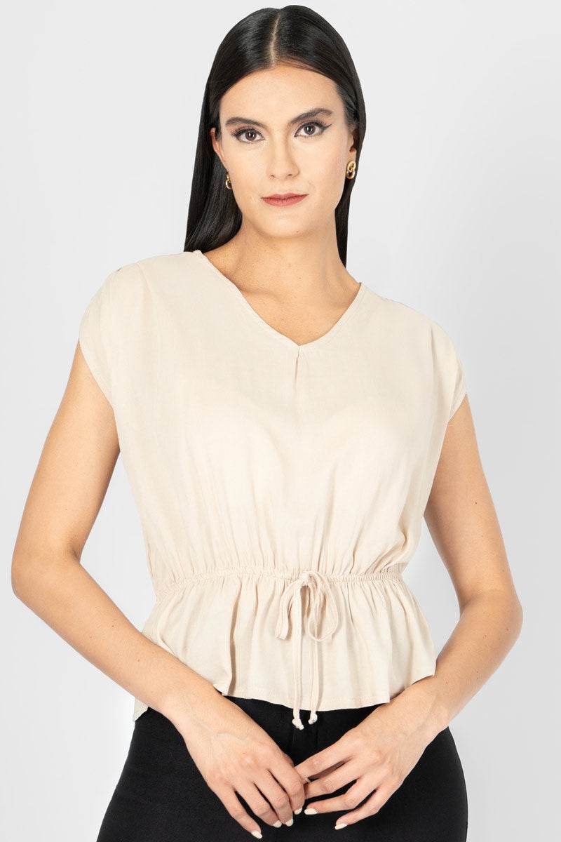 Blusa escote v - Santory Ropa  (7423666290755)