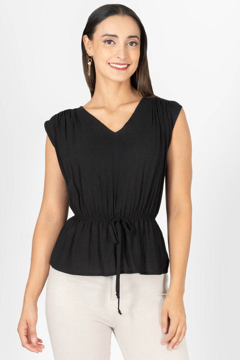 Blusa escote v - Santory Ropa  (7423666290755)