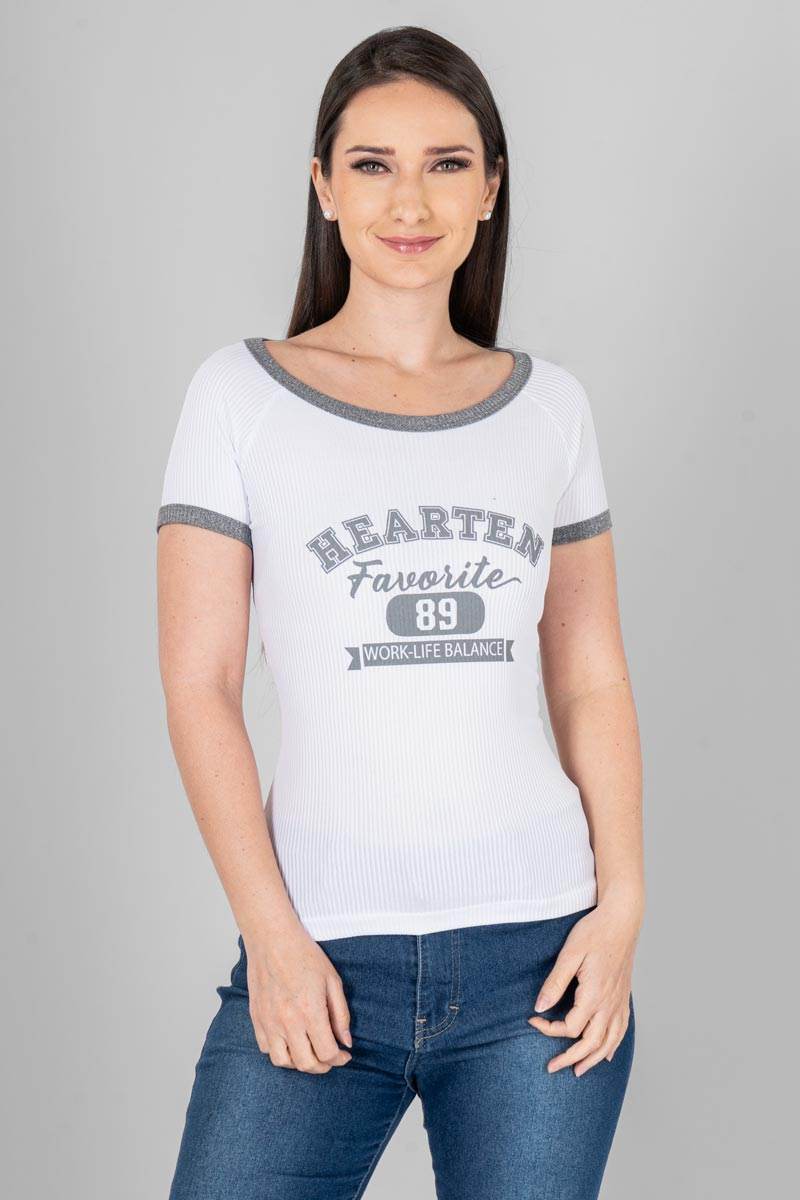 Playera estampada manga corta - Santory Ropa  (7340675170371)