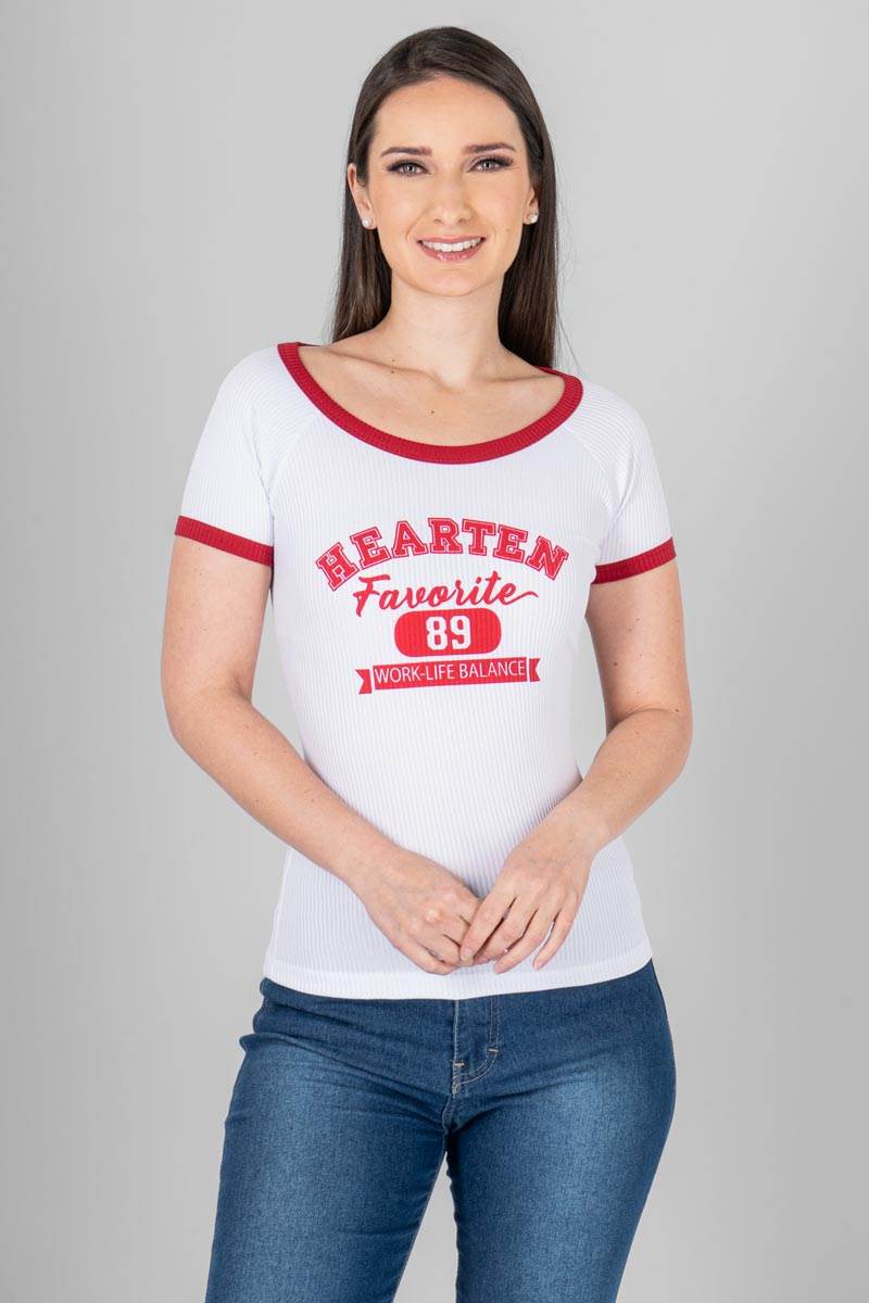 Playera estampada manga corta - Santory Ropa  (7340675170371)