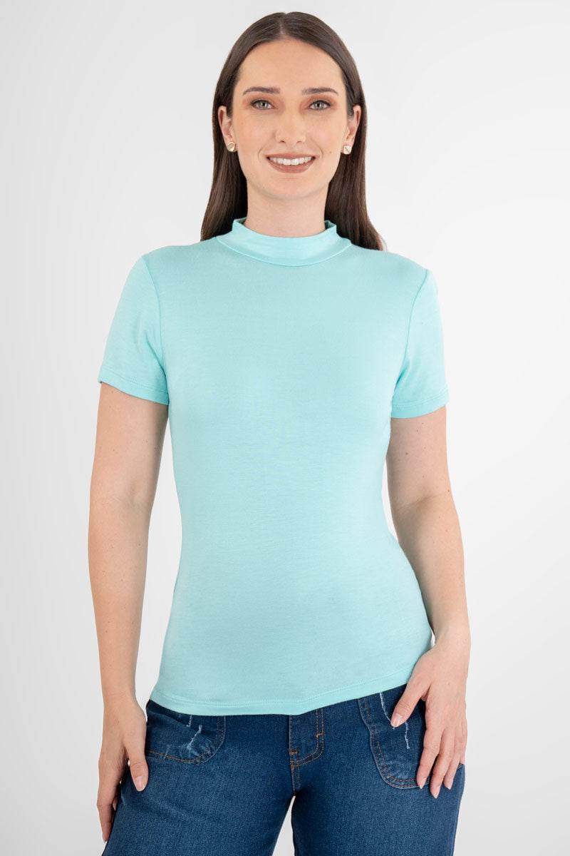 Playera lisa cuello ruso - Santory Ropa  (7437317963843)