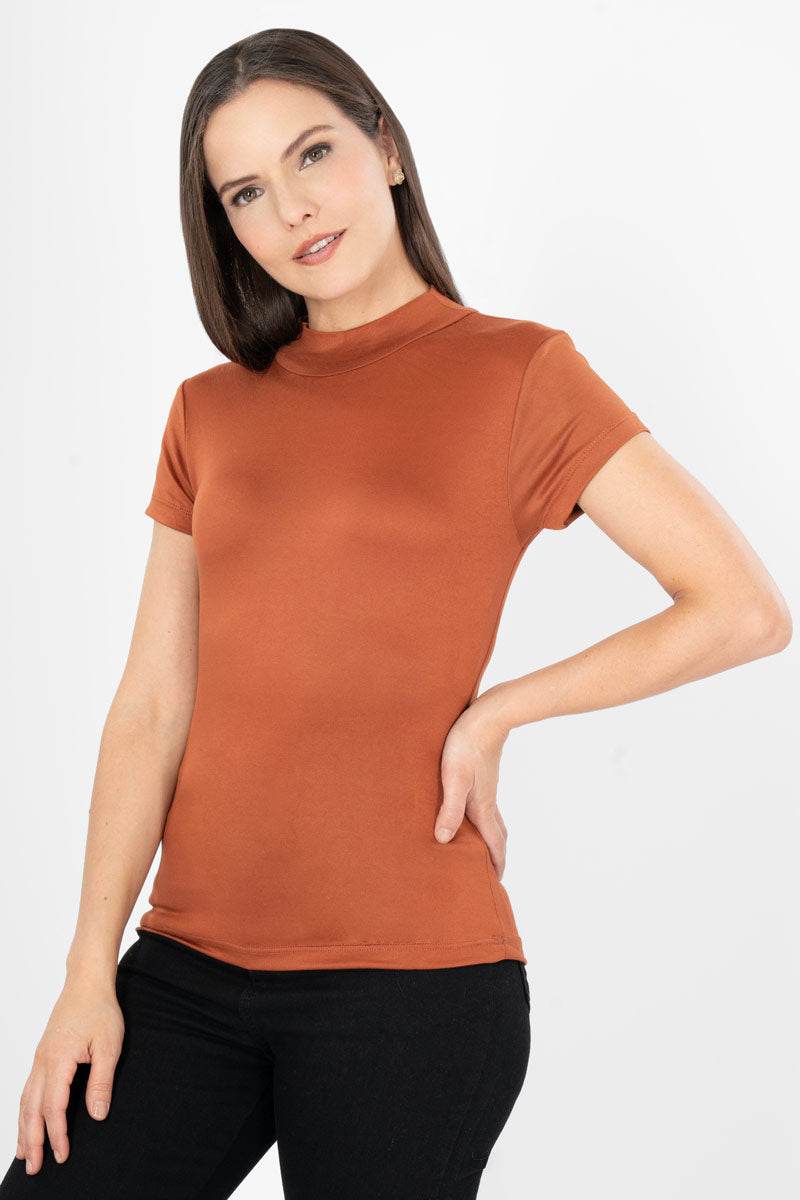 Playera lisa cuello alto - Santory Ropa  (7400770535491)