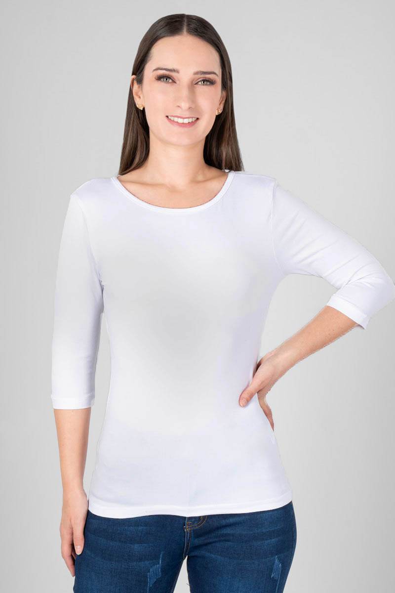 Playera lisa cuello redondo - Santory Ropa  (7403417763907)