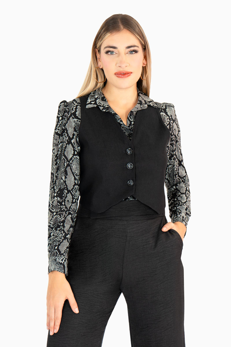 Chaleco clásico con botones