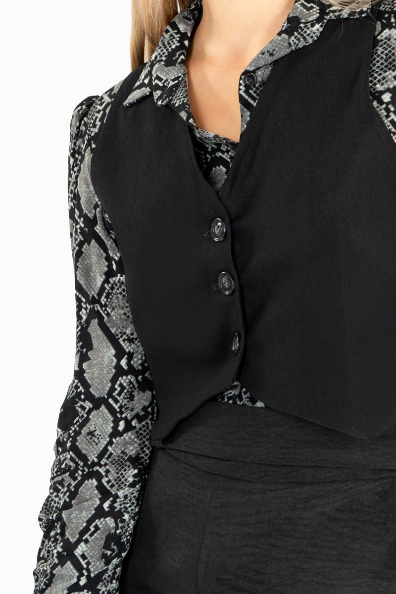 Chaleco clásico con botones