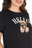 Playera Juvenil Para Mujer Con Estampado Hello - Santory Ropa  (7473586044995)