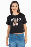 Playera Juvenil Para Mujer Con Estampado Hello