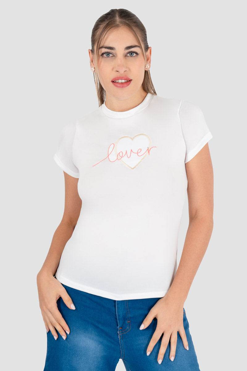 Playera estampada manga corta - Santory Ropa  (7453697212483)