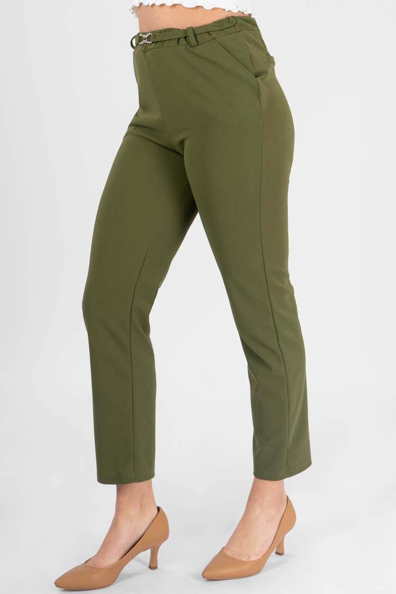 Pantalón con resorte en cintura - Santory Ropa  (7359075319875)