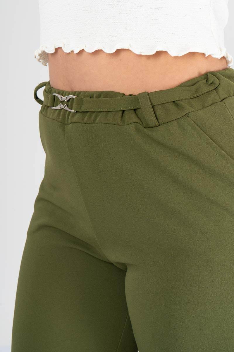 Pantalón con resorte en cintura - Santory Ropa  (7359075319875)