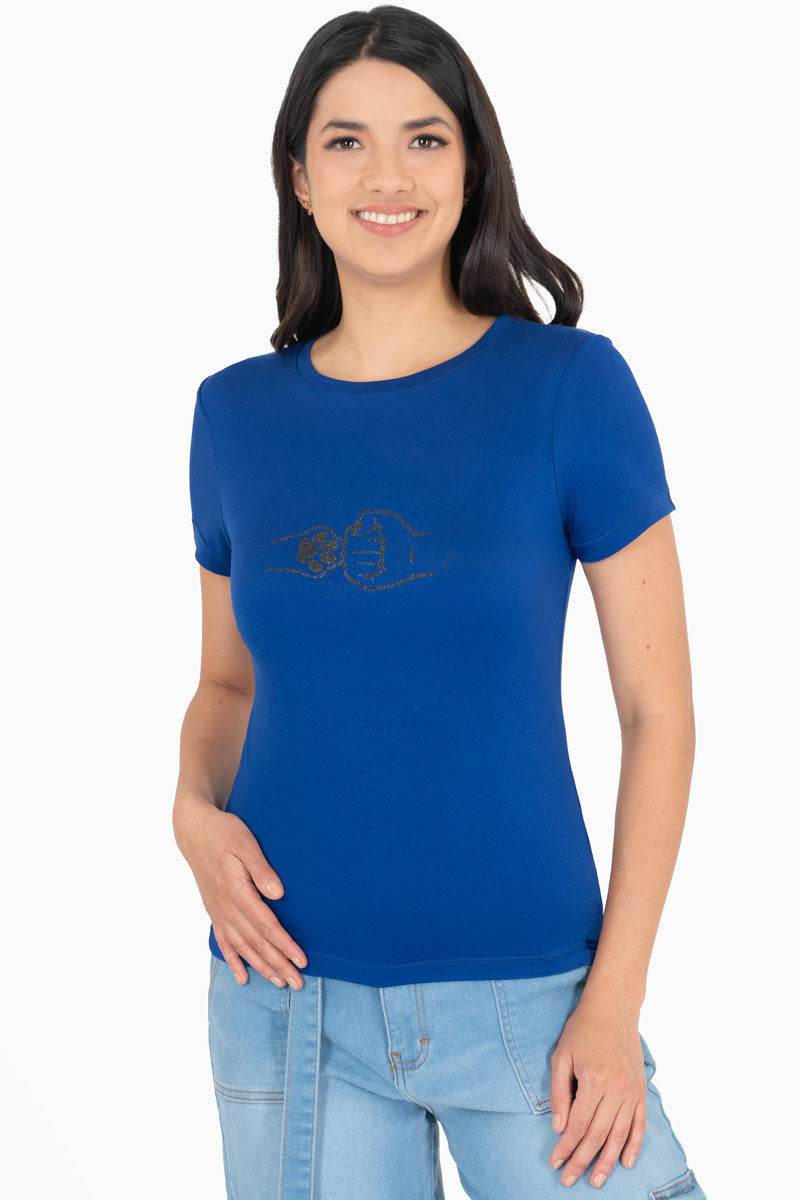 Playera estampada cuello redondo - Santory Ropa  (7467149557827)