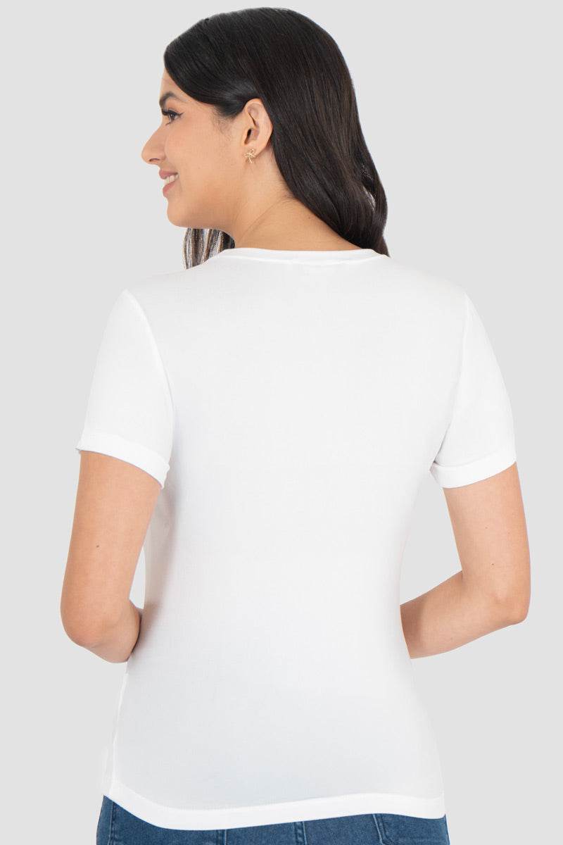 Playera estampada cuello redondo - Santory Ropa  (7467149557827)