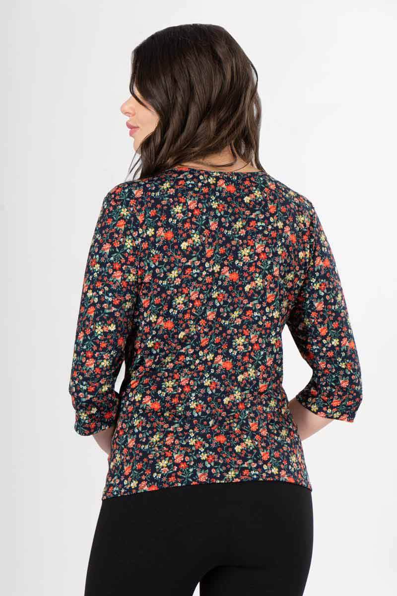 Blusa floral manga 3/4 - Santory Ropa  (7378328911939)